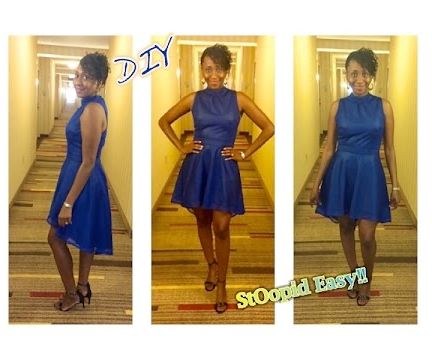 DIY Turtleneck High Low Dress