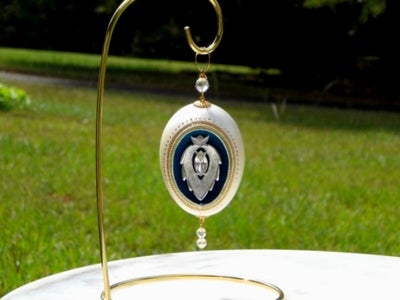 Silver Pendant Egg - Faberge' WannaBe
