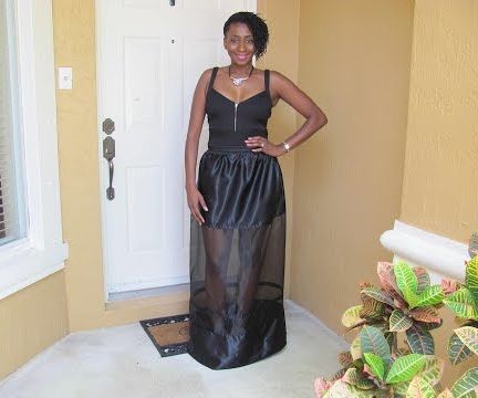 DIY Sheer Panel Maxi Skirt