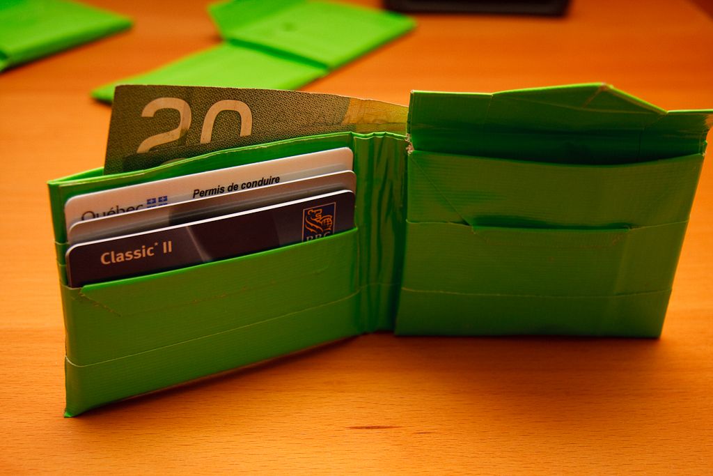 Quality Duct Tape Wallet With (optional) Change Pouch