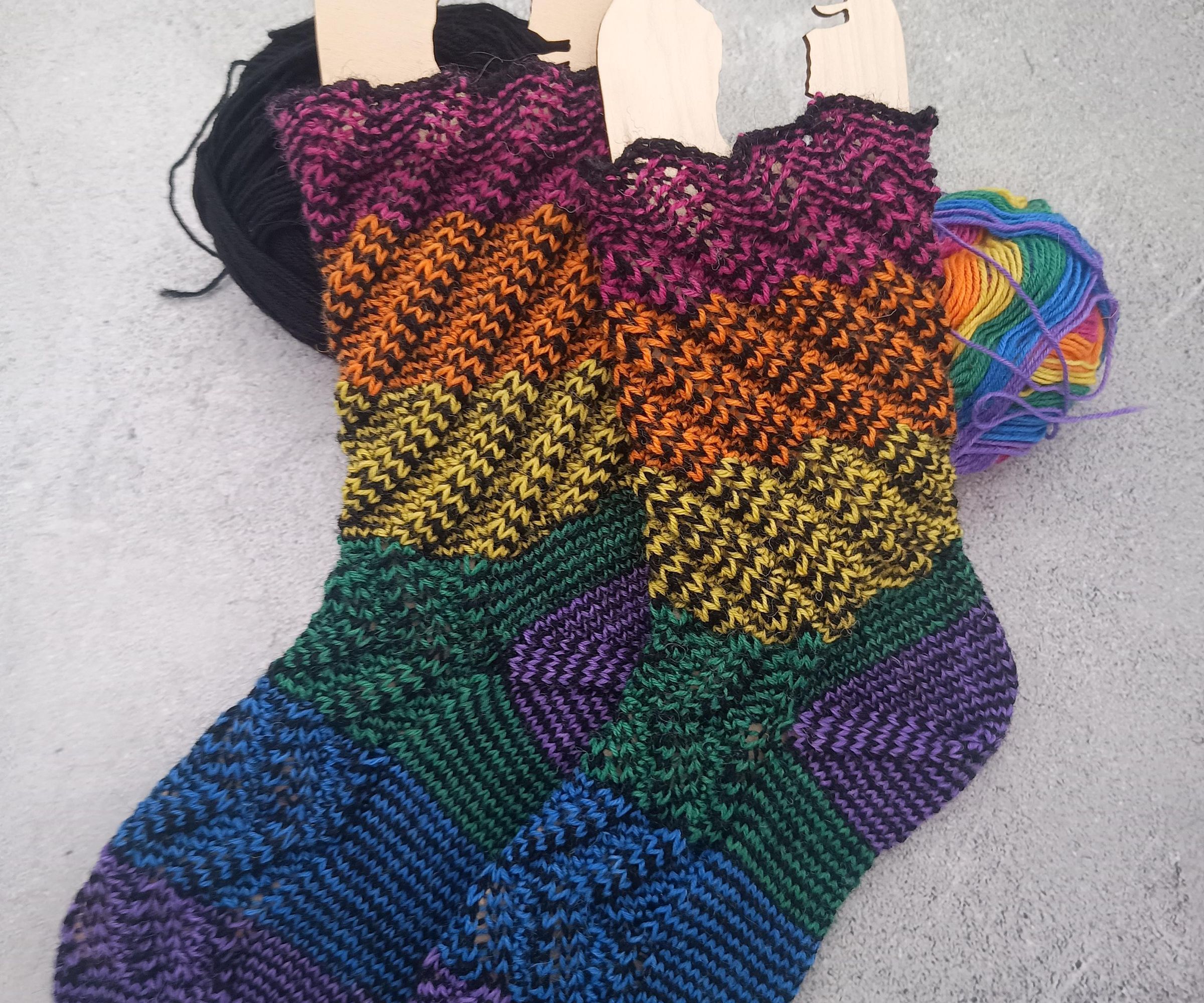 Drunken Gay Spiral Socks