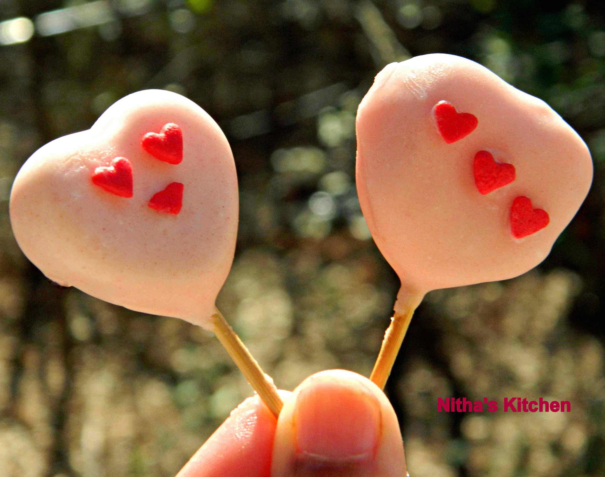 Heart in Heart Cake Pops