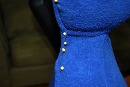 Final Pinning and Stitching the Seat Back