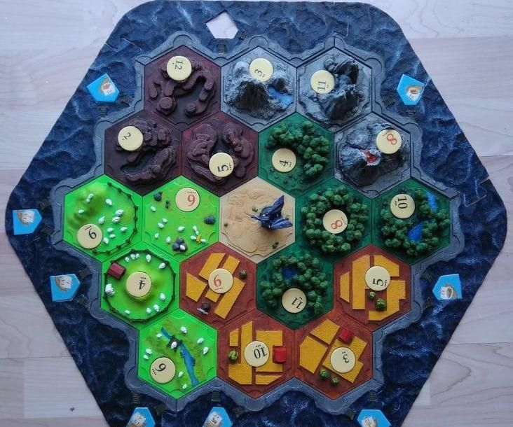 3D Catan. Designed, 3D Printed and Painted.