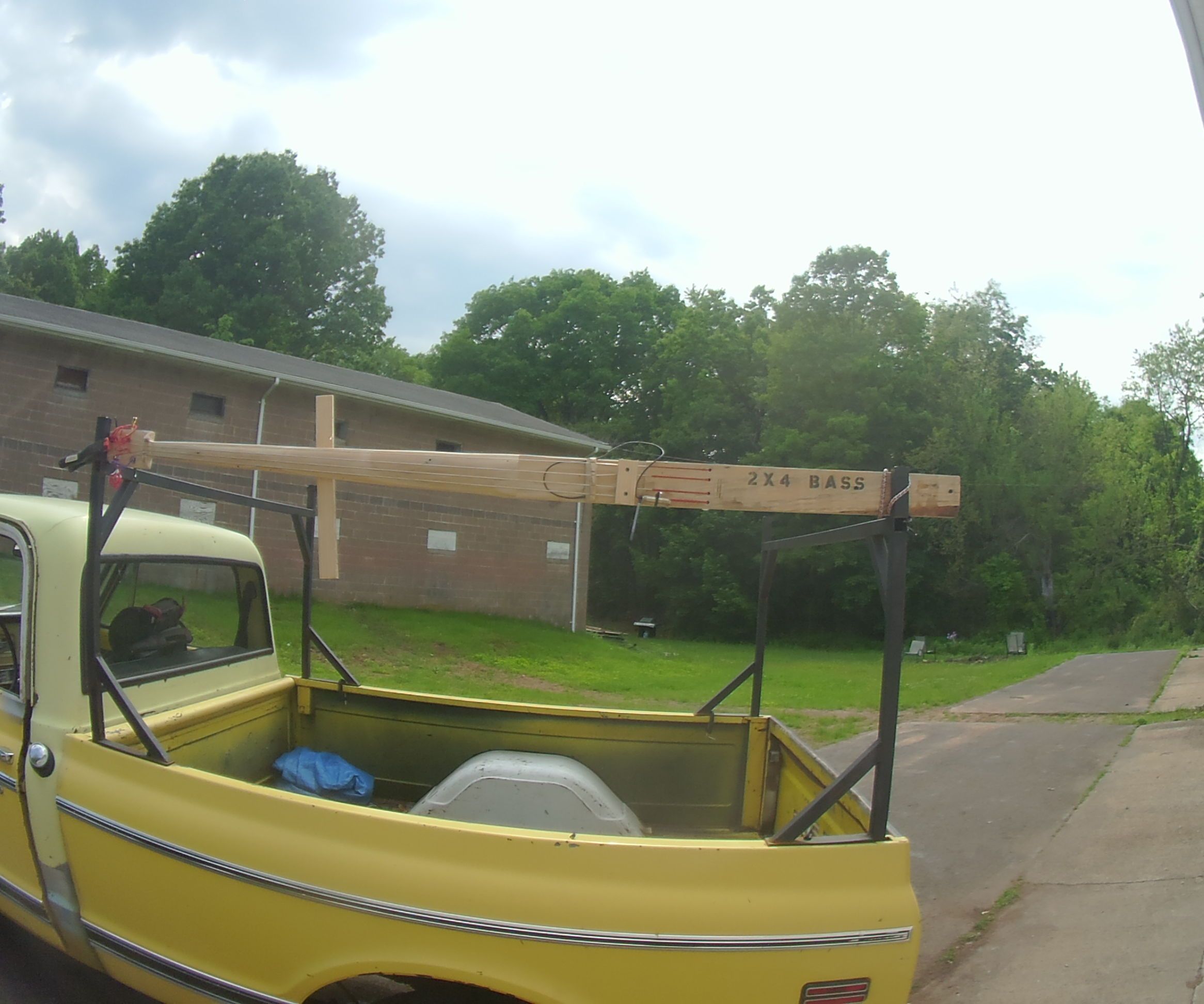 Pallet 2x4 Turned Into Electric Upright Bass
