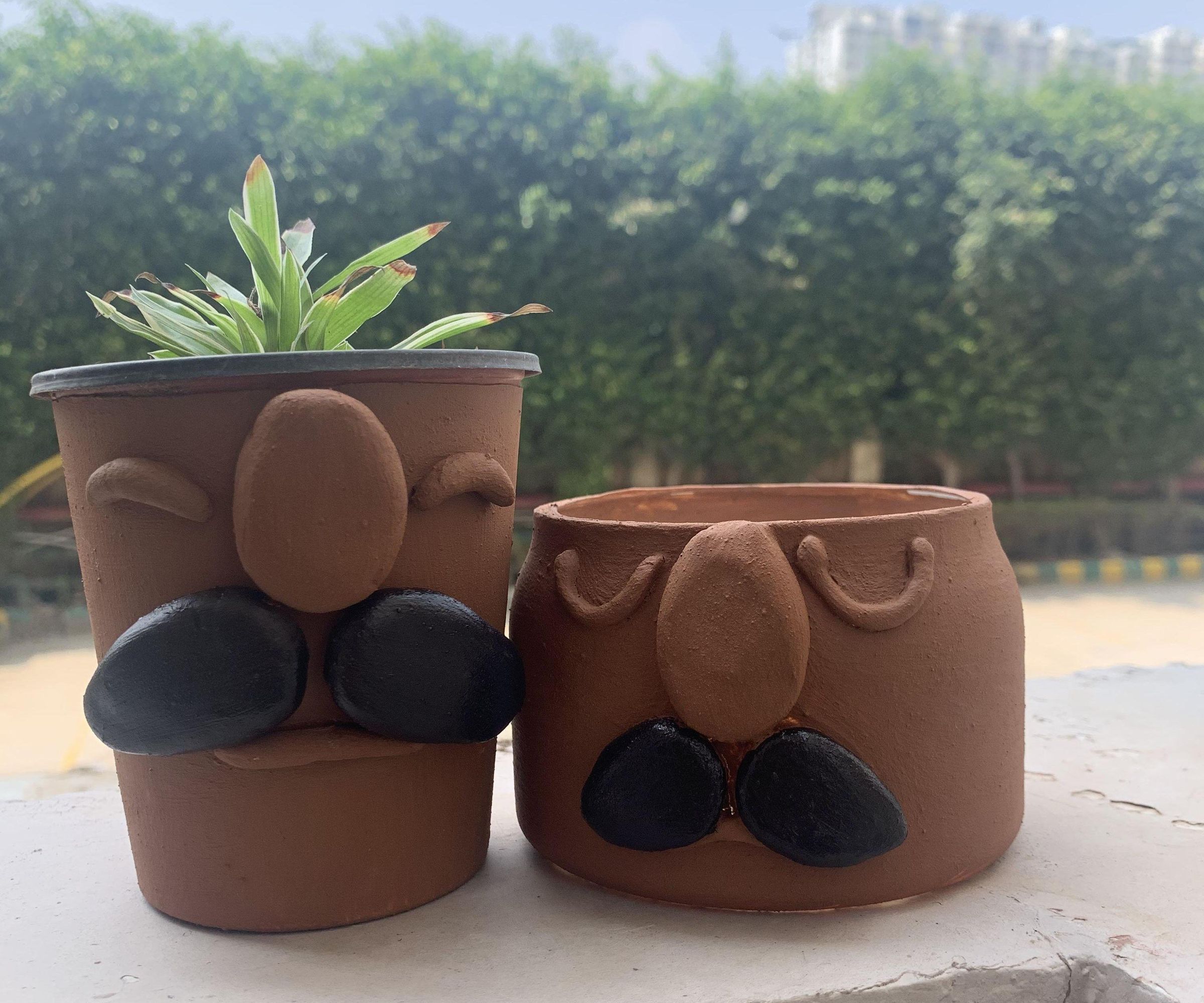 Cute Planters From Plastic Container