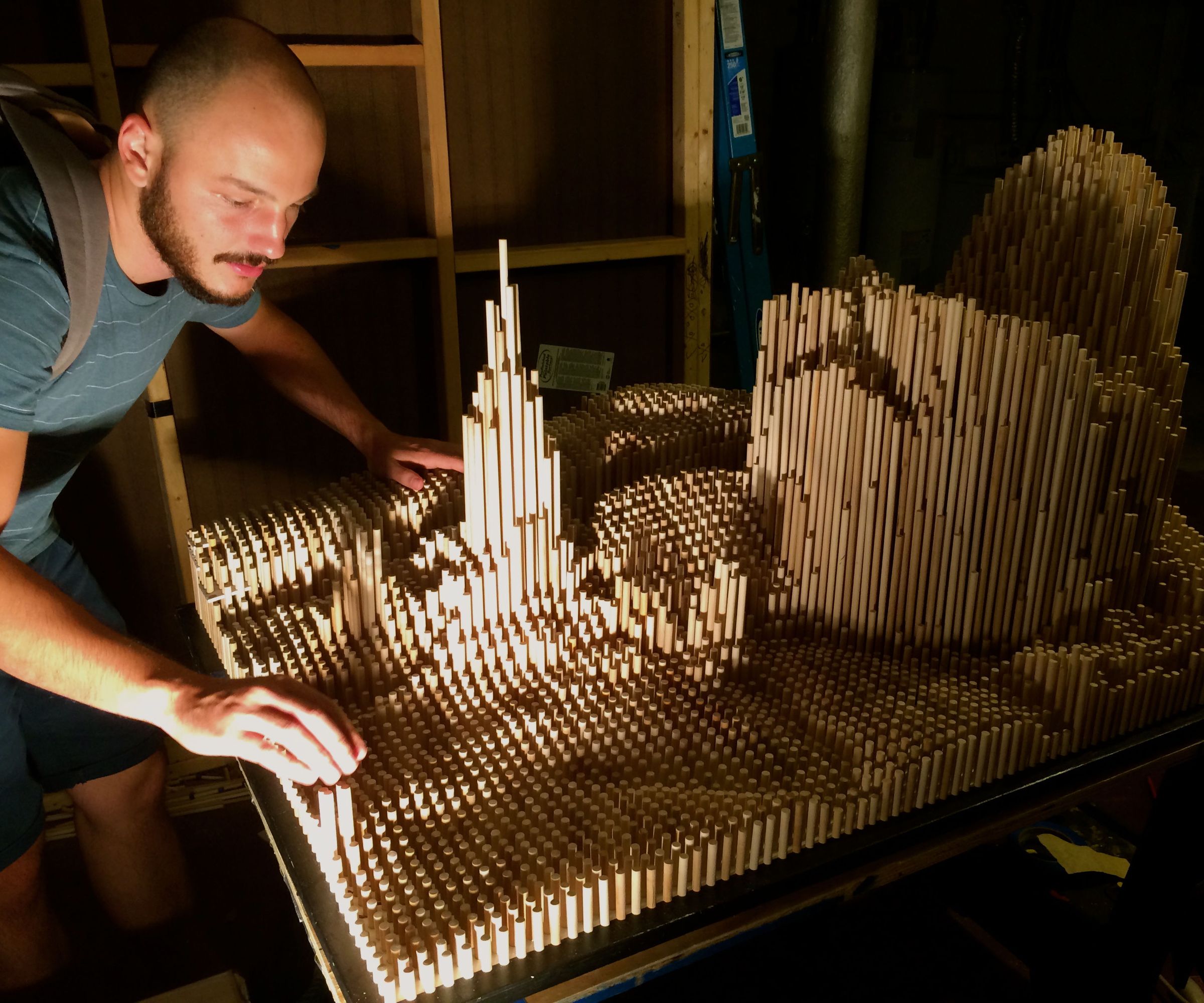 Transform an Image Into a Dowel Rod Sculpture