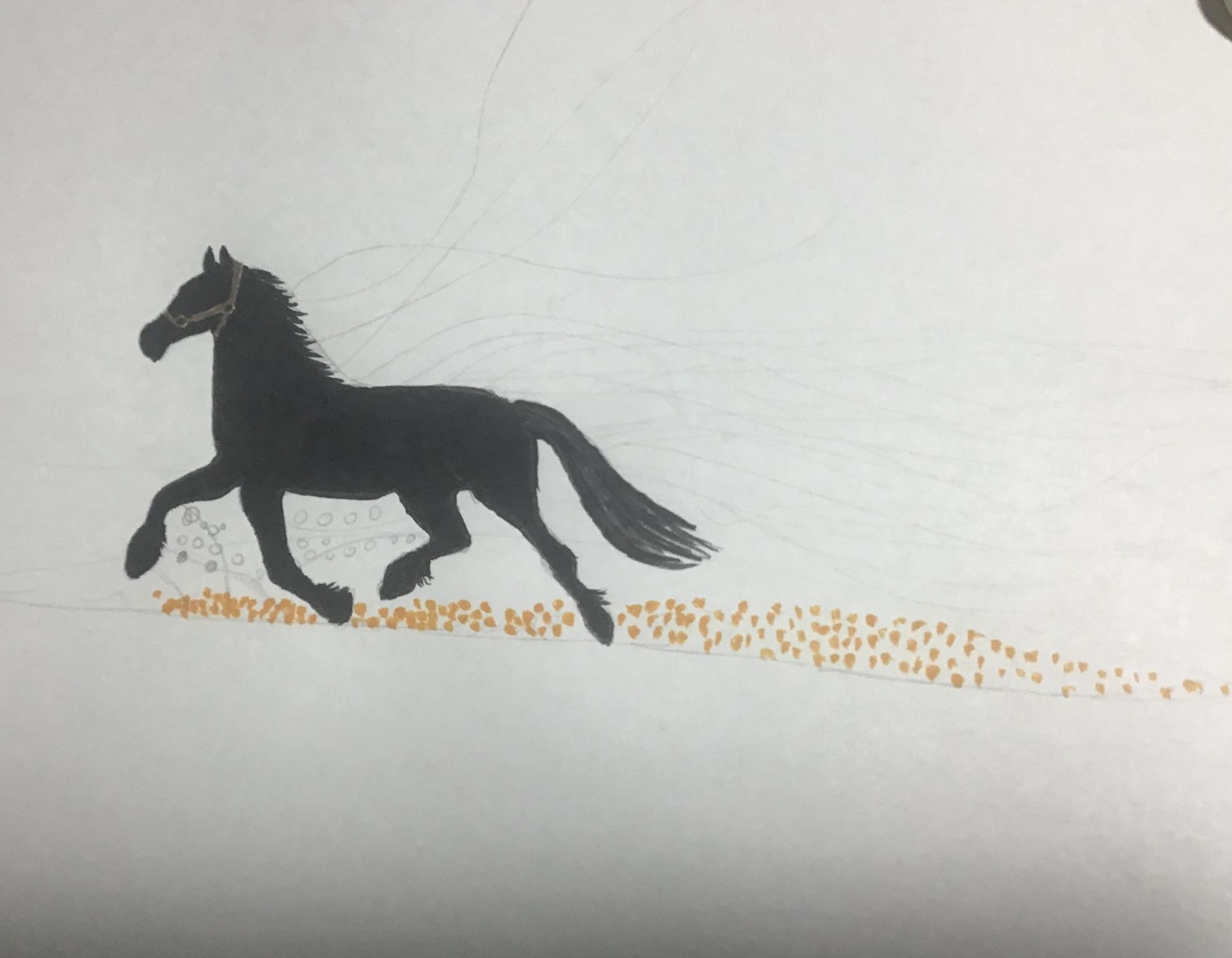 How to Draw a Horse Silhouette (in Color) : 3 Steps - Instructables