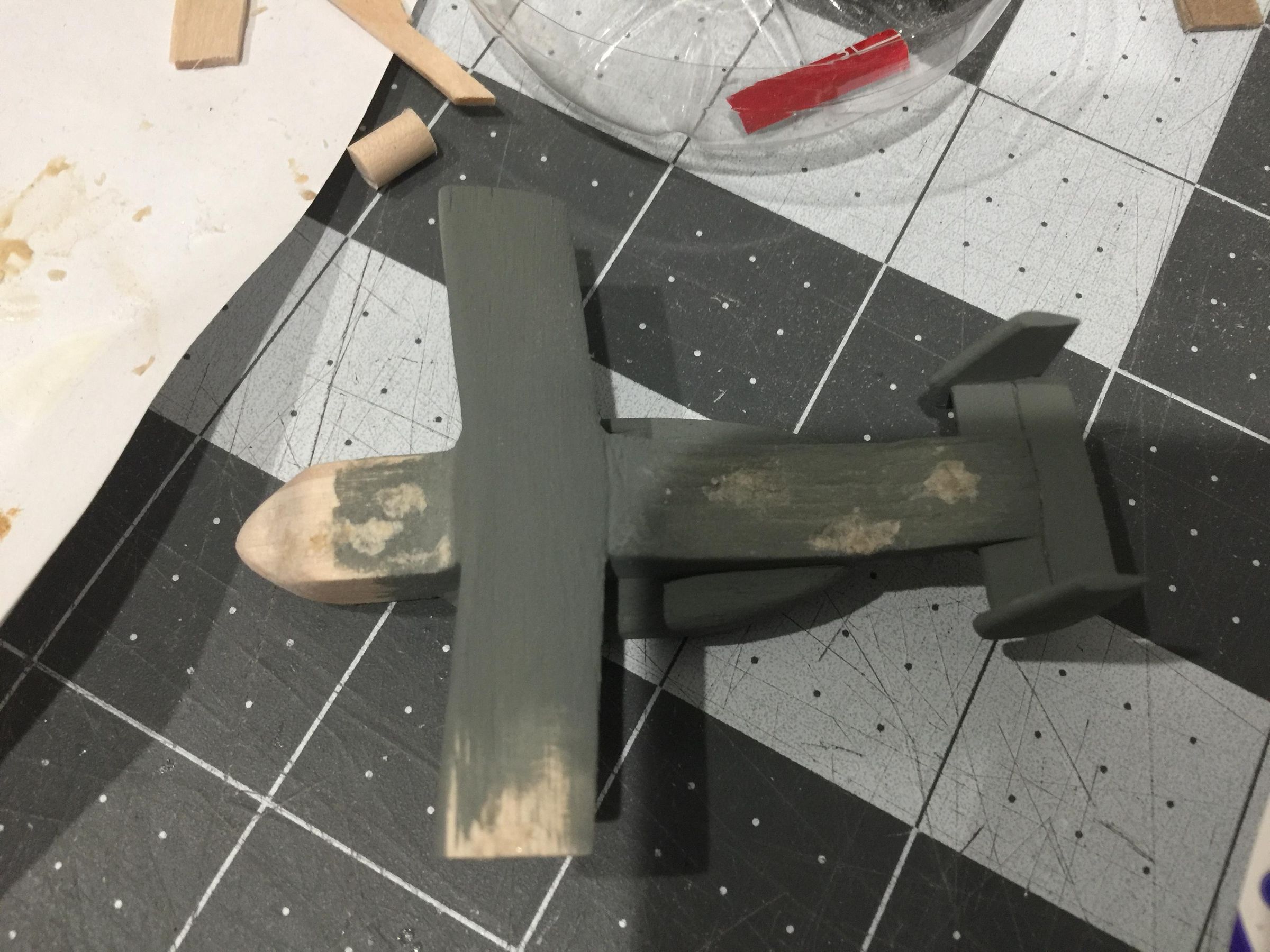 V22 Osprey Military Aircraft Out of Popsicle Sticks 10 Steps (with