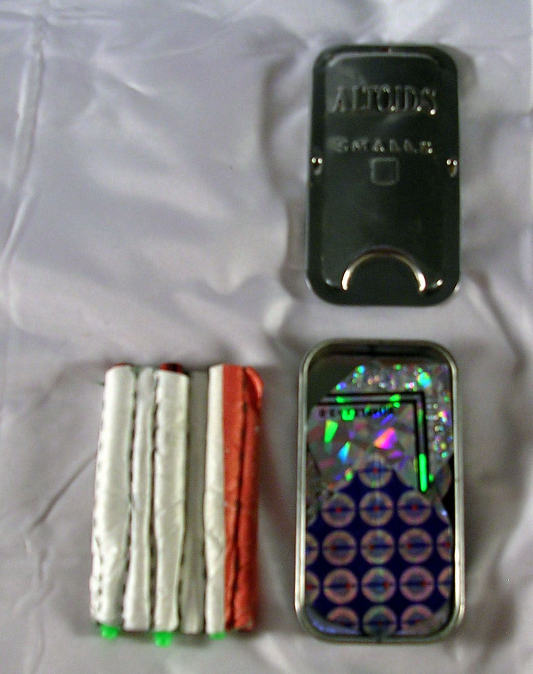 Ultra Mini Dart Case From a Mint Tin With a Parts Organizer.