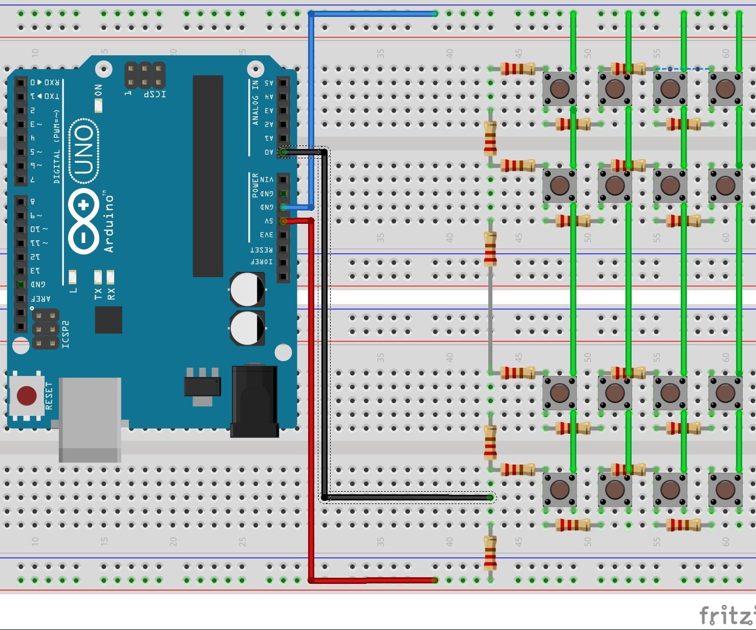 One Pin 4×4 Keypad