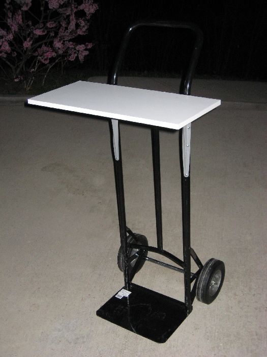 Hand Truck to Cheap portable computer stand (station)