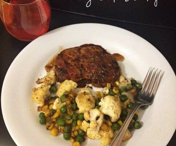 Pan-Fried Pork (Loin) Chops With Vegetable Stir Fry