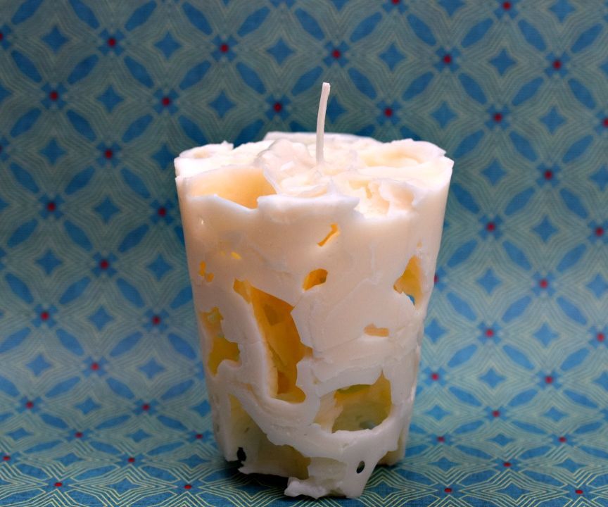 Swiss Cheese Candle