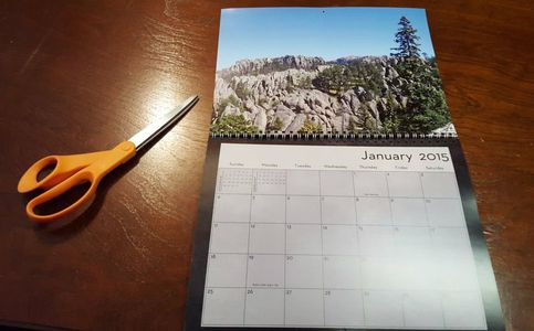 Repurposed Calendar to Wall Art