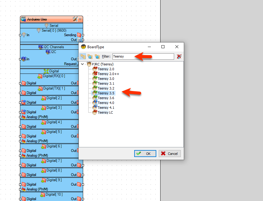 Start Visuino, and Select the Arduino Teensy Board Type photo 2