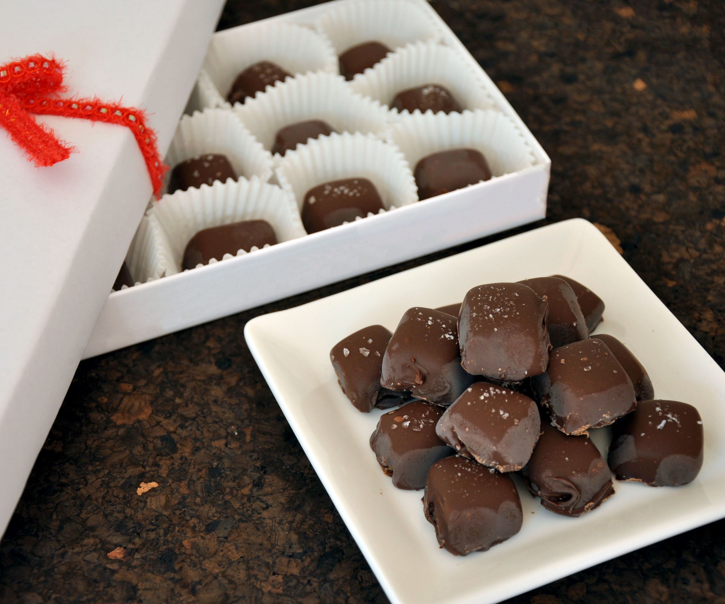 Easy Chocolate Covered Caramels