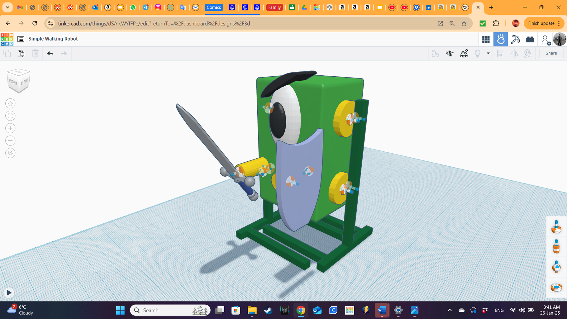 Tinkercad Robotics for School: SIMLAB KOMBAT! (virtual Walking Robots ...