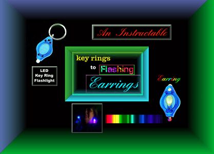 FLASHING RGB LED EARRINGS