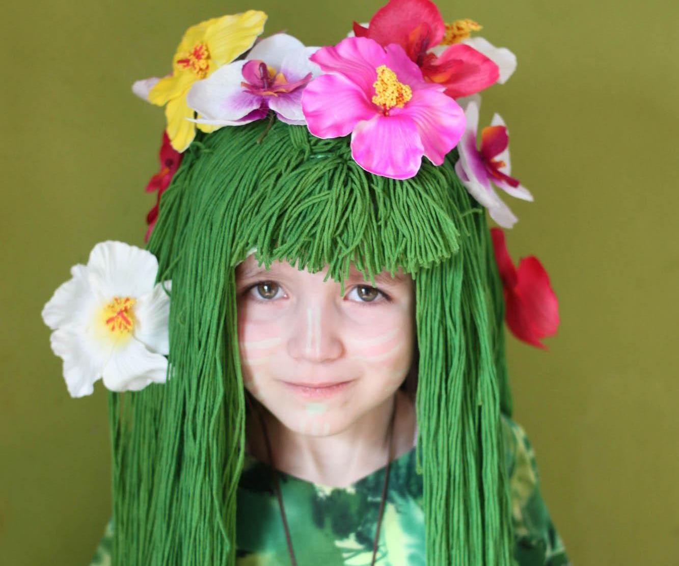 How to Make Yarn Wig Te Fiti Costume 6 Steps (with Pictures