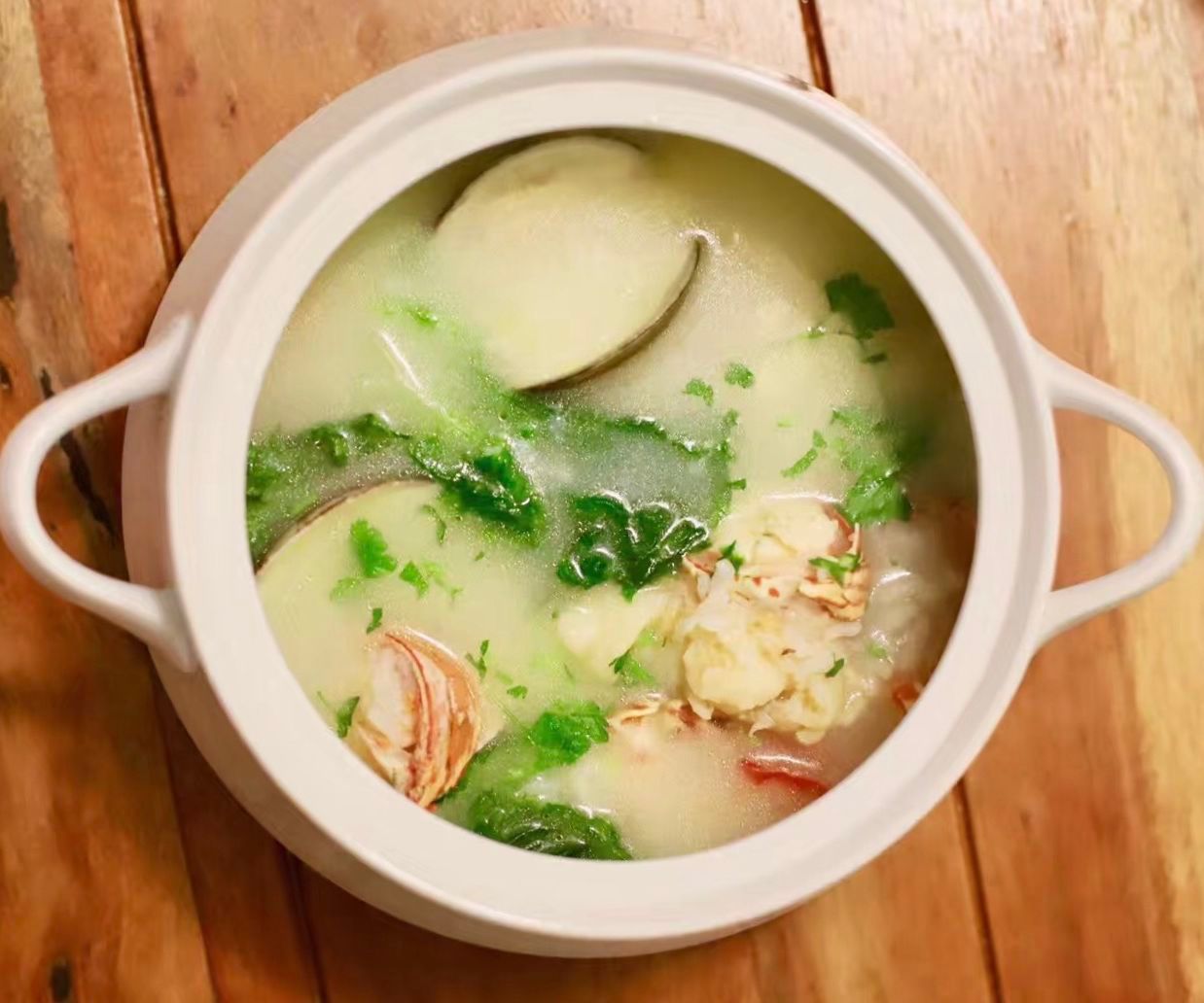 Making Lobster Porridge