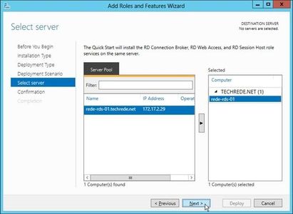 Step 2: Add Roles and Features Wizard