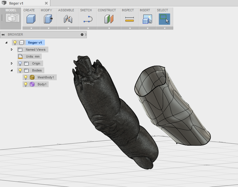 Fusion360 : Snapping a T-spline Form to 3D Mesh : 3 Steps - Instructables