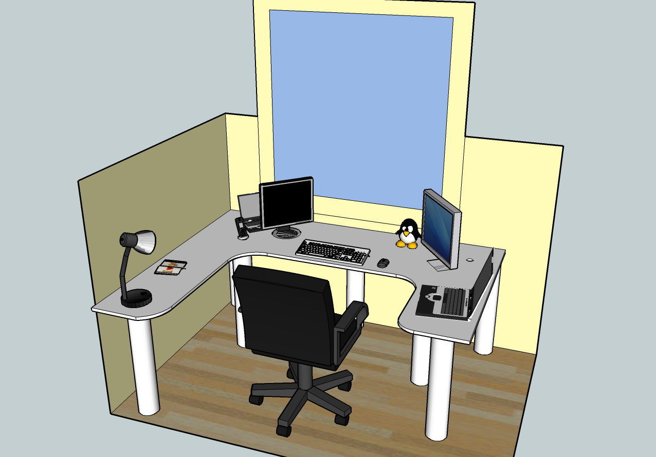 Computer Control Center - a DIY Workspace (in Progress)