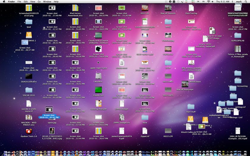 Screenshot of the Desktop As Wallpaper Prank (Mac Edition)