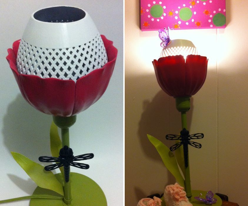 Comment Transformer Une Lampe Ikea En Lampe Florale Pour Chambre De Bébé!