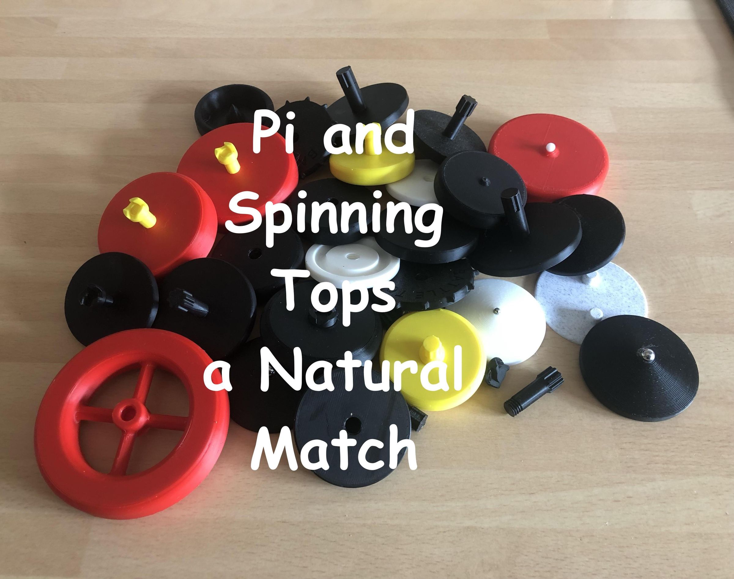 Pi (π) and Spinning Tops = a Natural Match