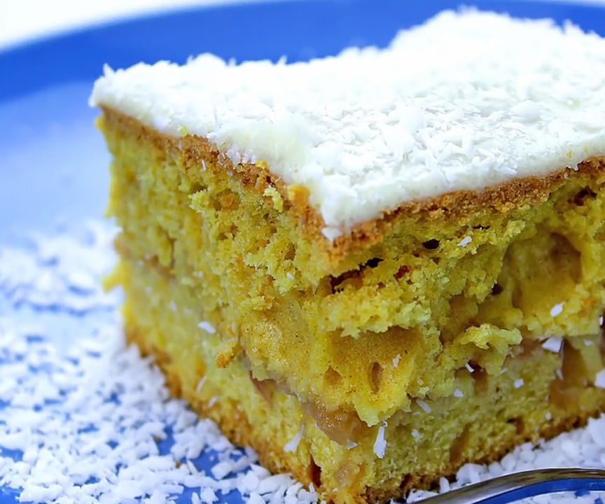 Pumpkin cake coconut