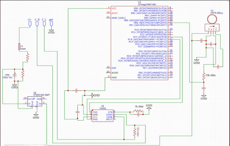 Draw the Old Control Unit Circuit Diagram.