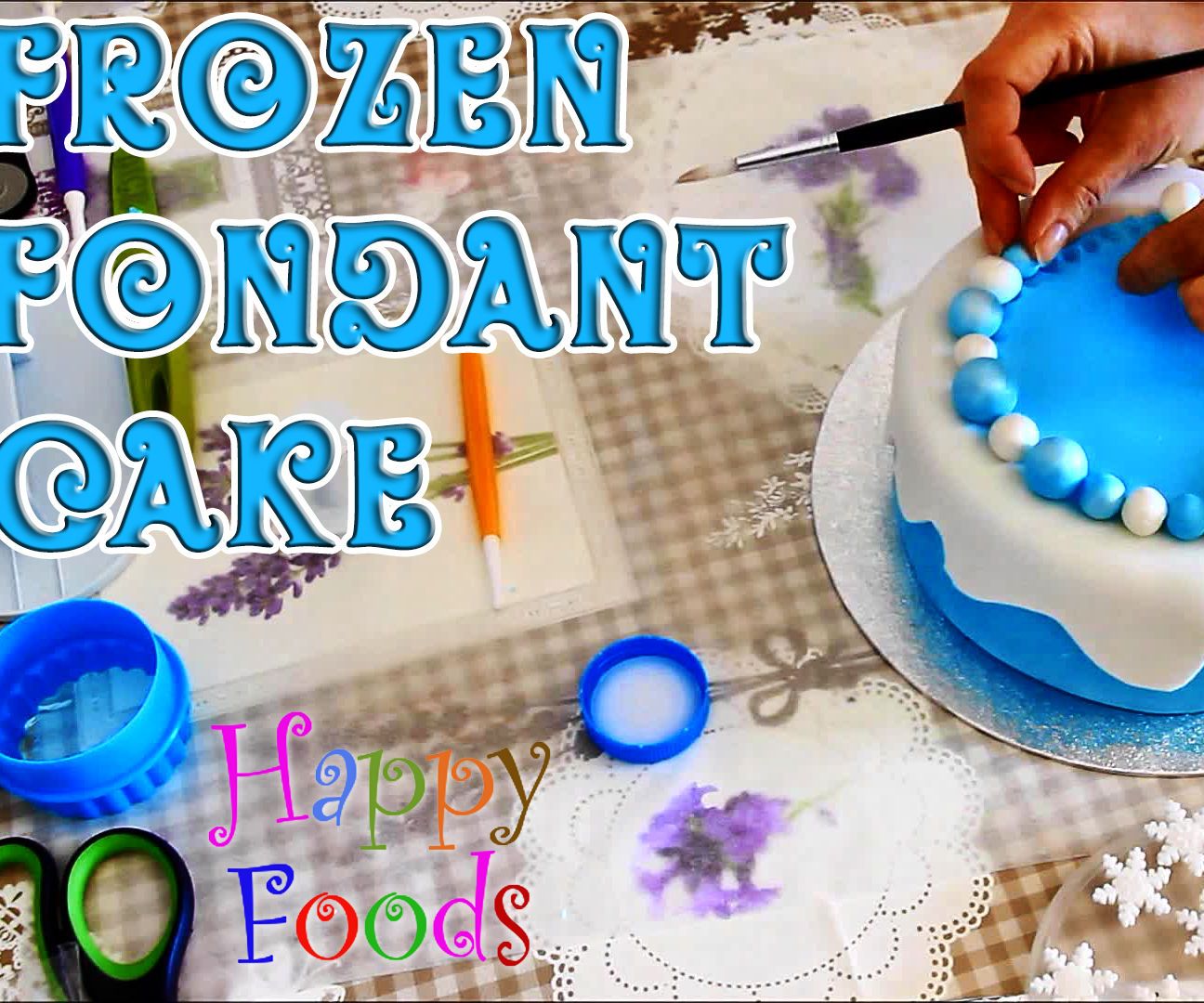  How to Make a Disney Frozen Fondant Icing Cake
