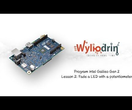 Fade a LED with a potentiometer on Intel Galileo and Visual Programming