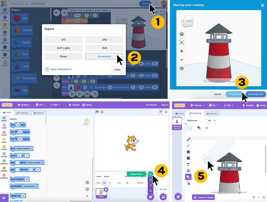 Light Up a Story With Code: From Tinkercad to Scratch : 10 Steps (with ...