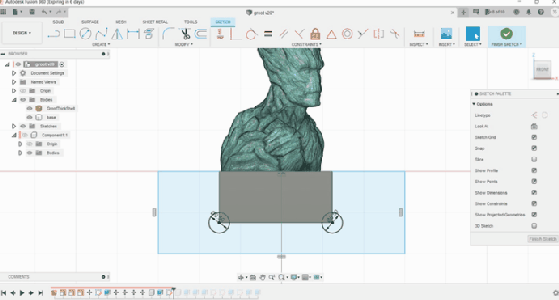 Carving a Registration Block