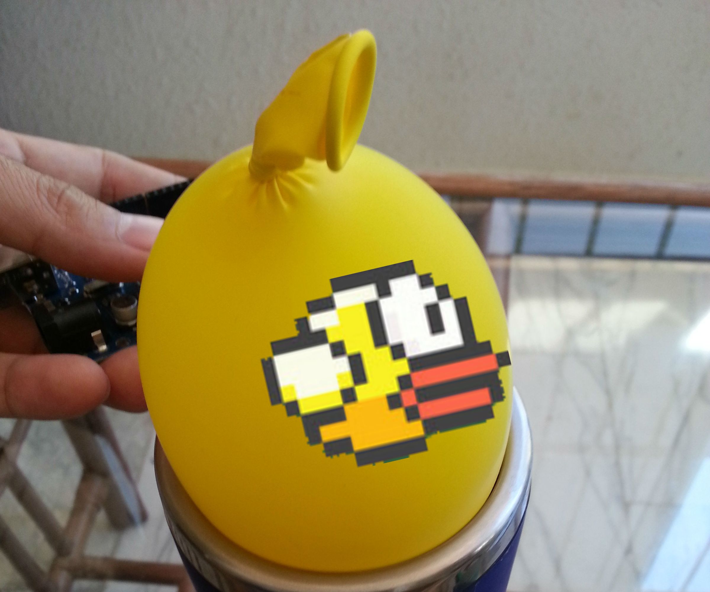 Control FlappyBird With a Balloon, How to Use Barometer Arduino Sensor for Input 