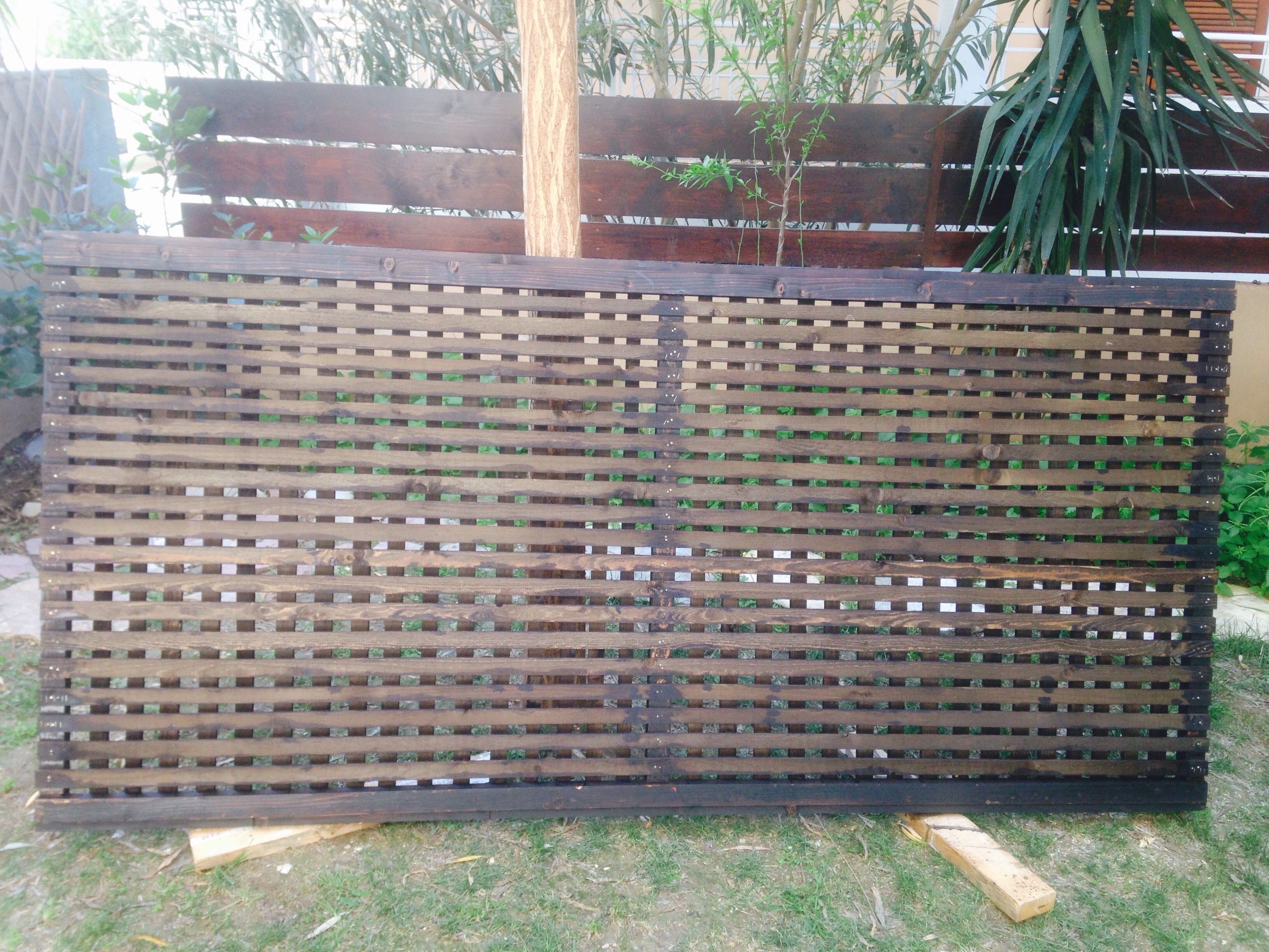 Wooden Trellis For Nosy Neighbors 