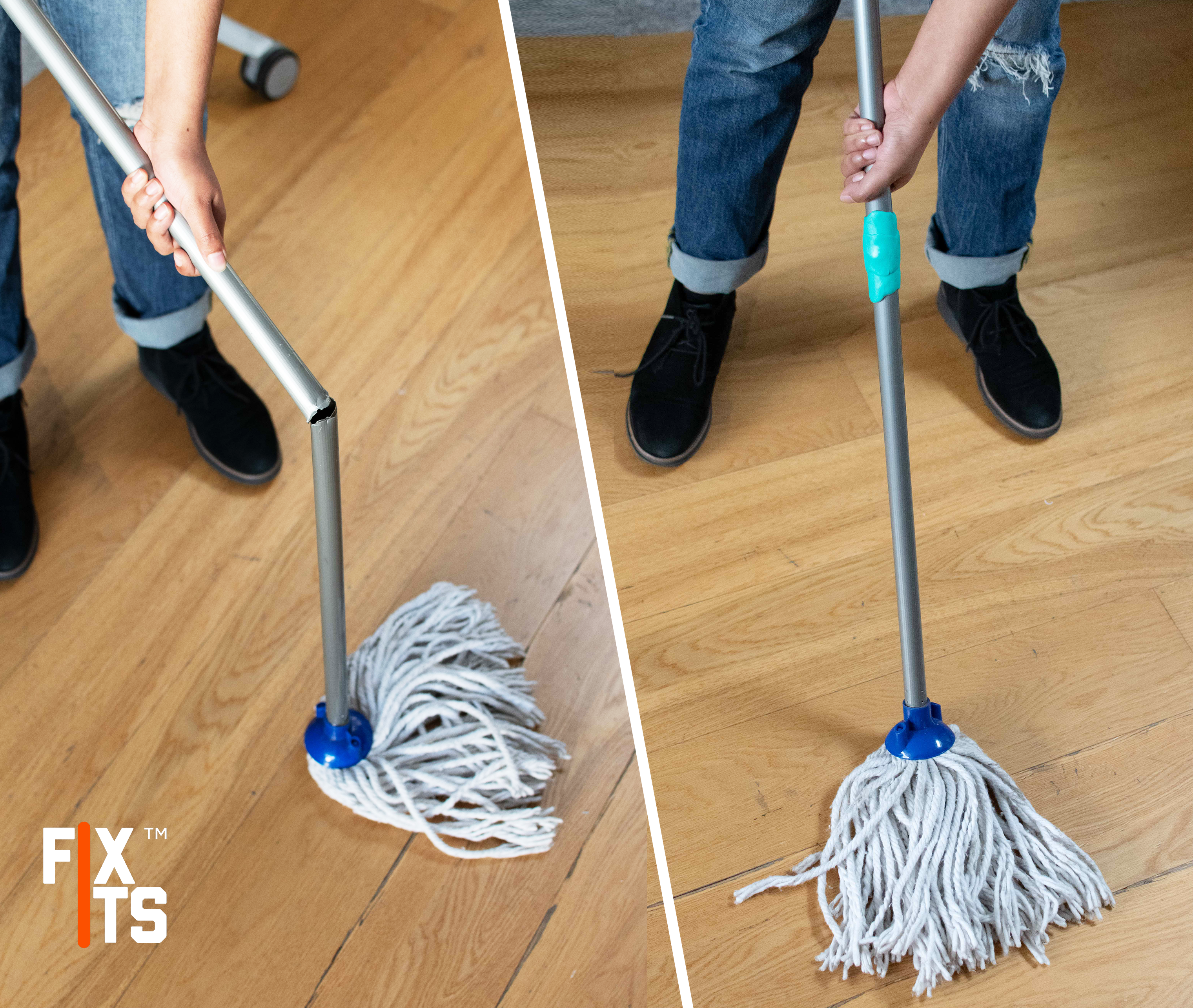 How to Fix a Snapped Stick - Mop Handle