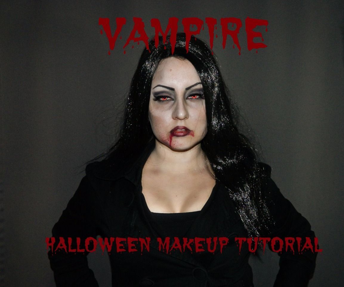 Vampire Halloween makeup tutorial