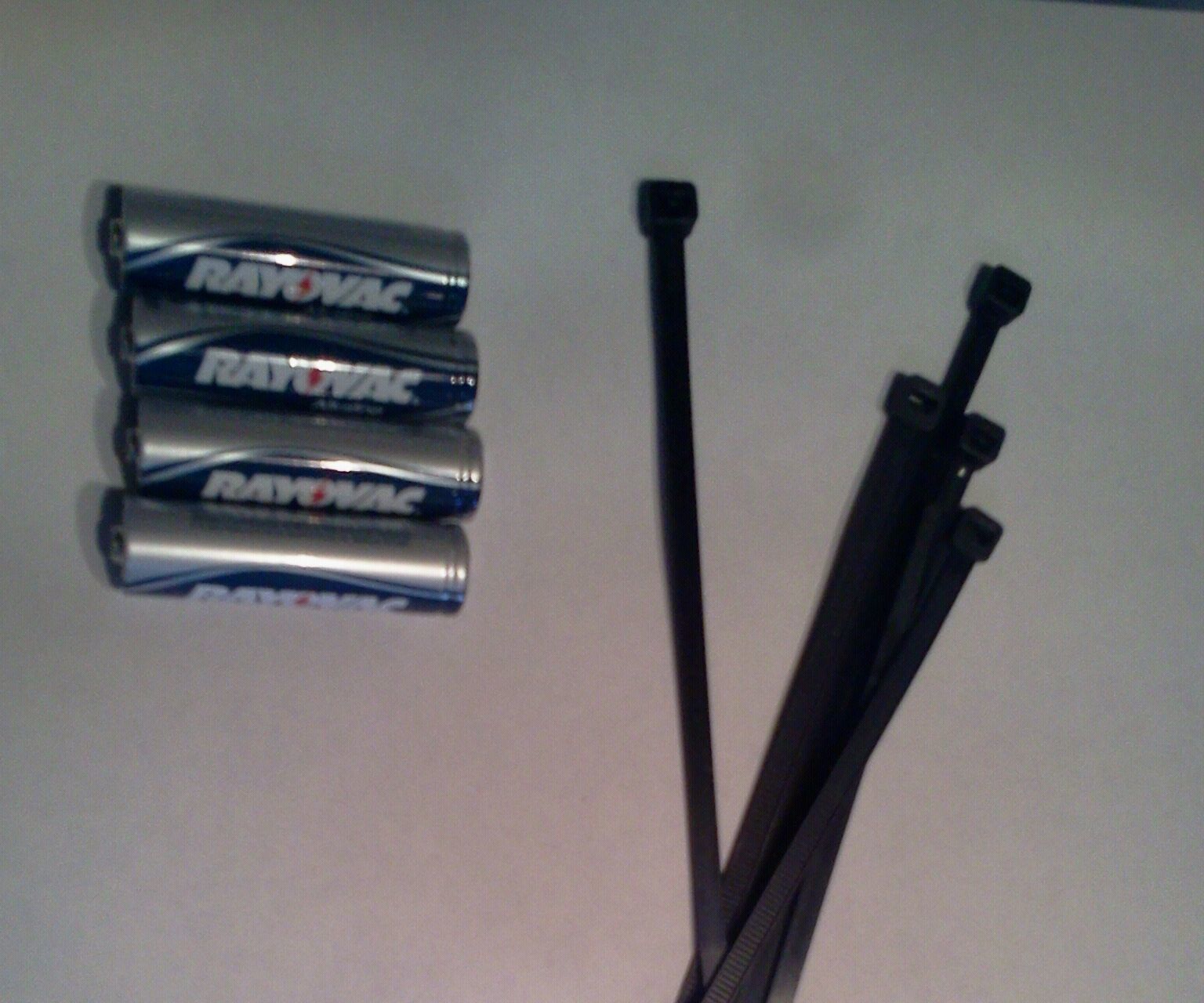 Zip Tie Battery Holder
