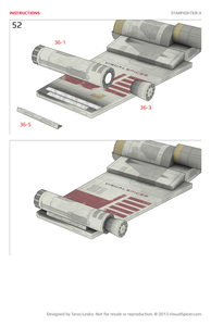 Starfighter-X Star Wars Inspired Paper Model