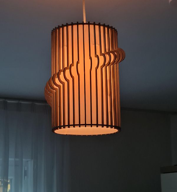 Conversion of an Broken Lamp Into a Desinger Piece.