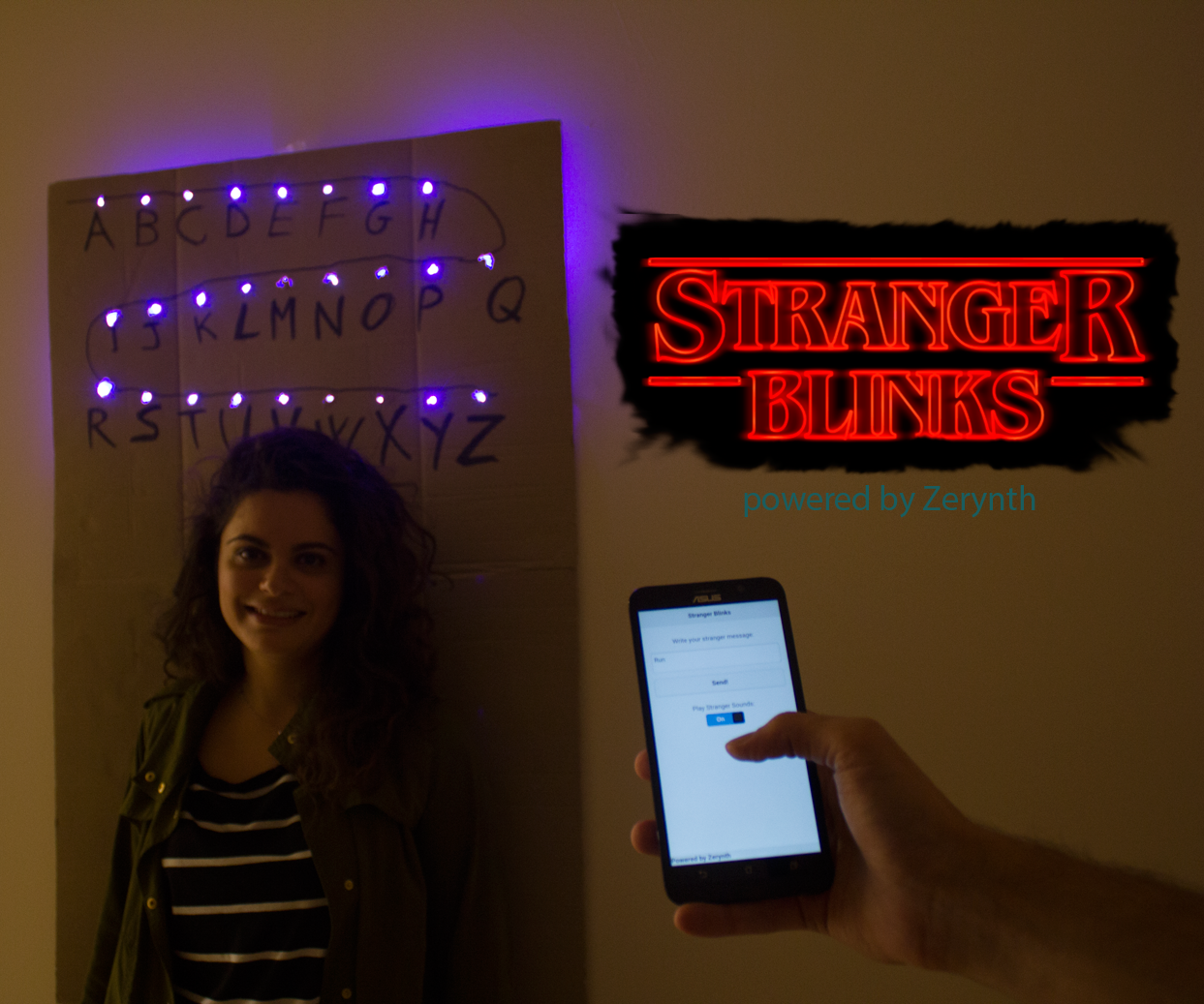 Stranger Blinks: Send Messages From the Upside-Down