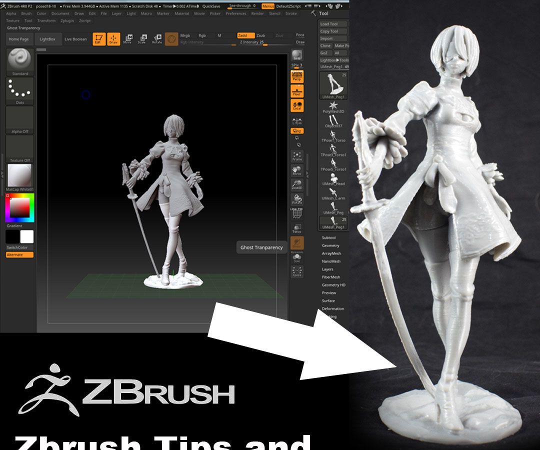 Zbrush Tips and Techniques for 3D Printing