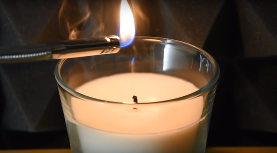 experiment fire on hand Traveling Flame