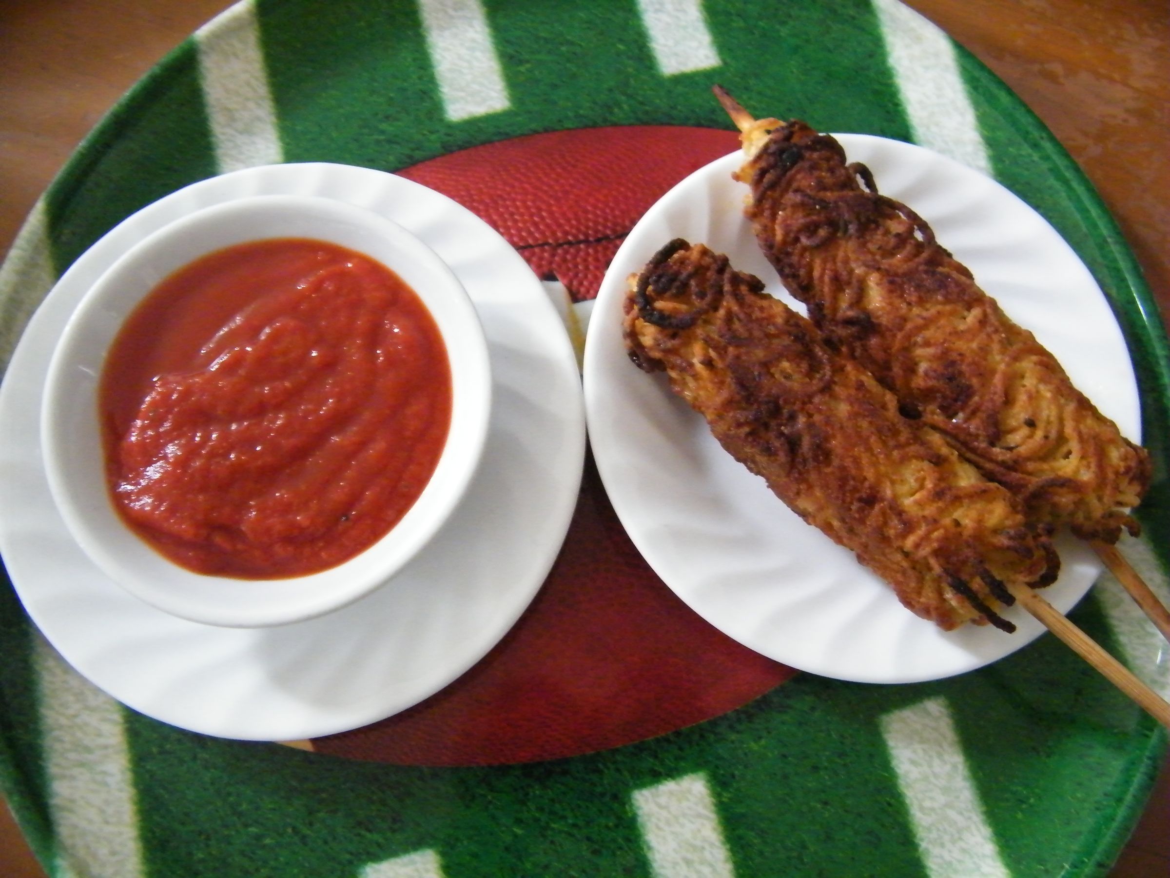 Spaghetti Pops on a Stick