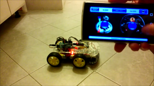 Arduino 4WD Rover Bluetooth Controlled by Android Phone/tablet : 5 ...