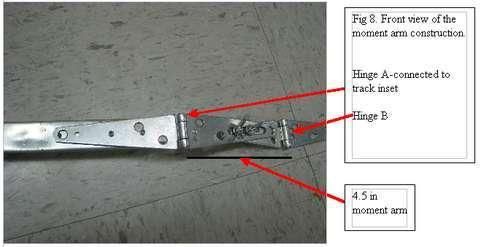 Creating the Slotted Footrest Moment Arm